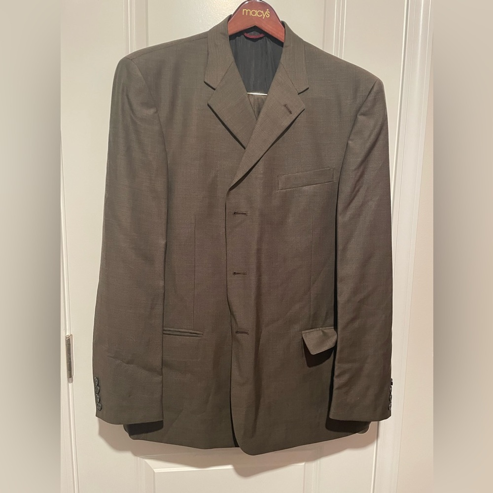 Gray pant suit. Claiborne